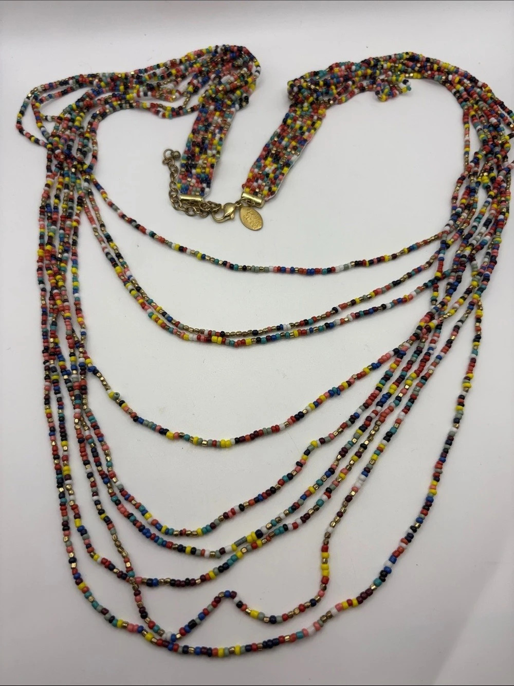 Spring Street Multicolor Beaded Statement Necklace